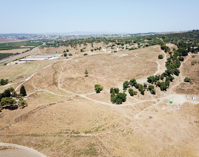Aerial View of Tel Shimron 