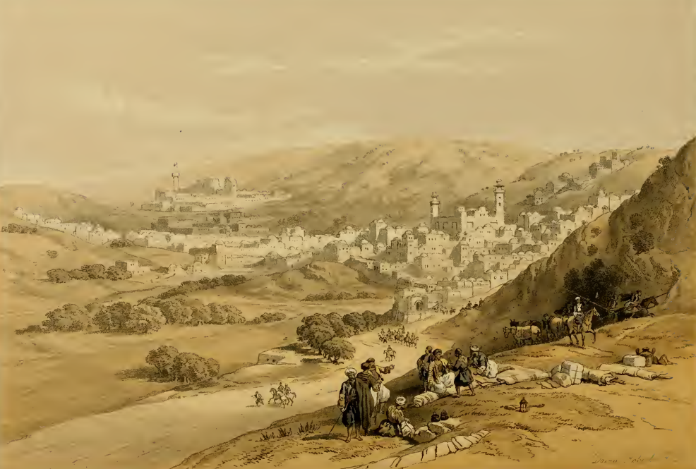 Drawing of Hebron in 1839